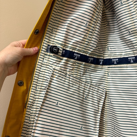 Barbour Rain Coat with Detachable Hood - Picture 6 of 10